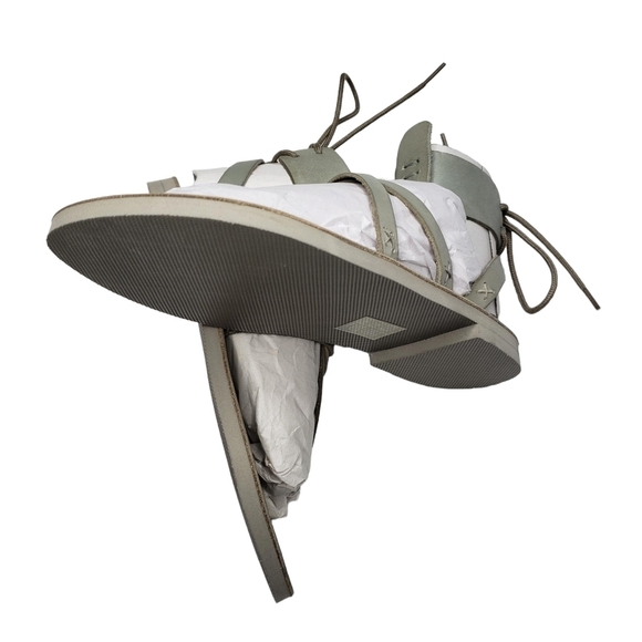 Free People | NIB Sky Gray Bohemian Vacation Day Wrap Thong Sandals Women's 7 - Picture 9 of 14